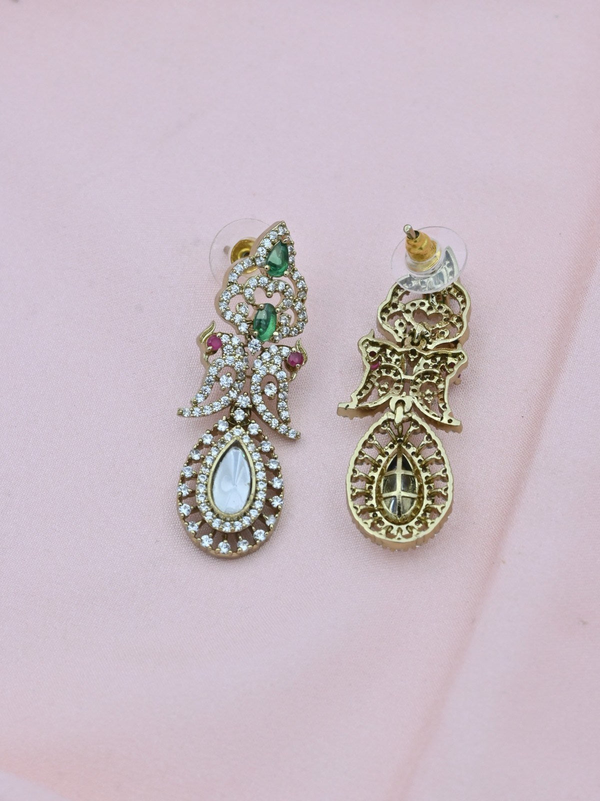 Peacock Royale AD Necklace Set