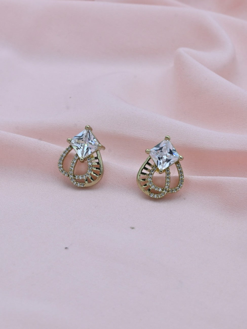 Radiant Trio American Diamond Pendant Set