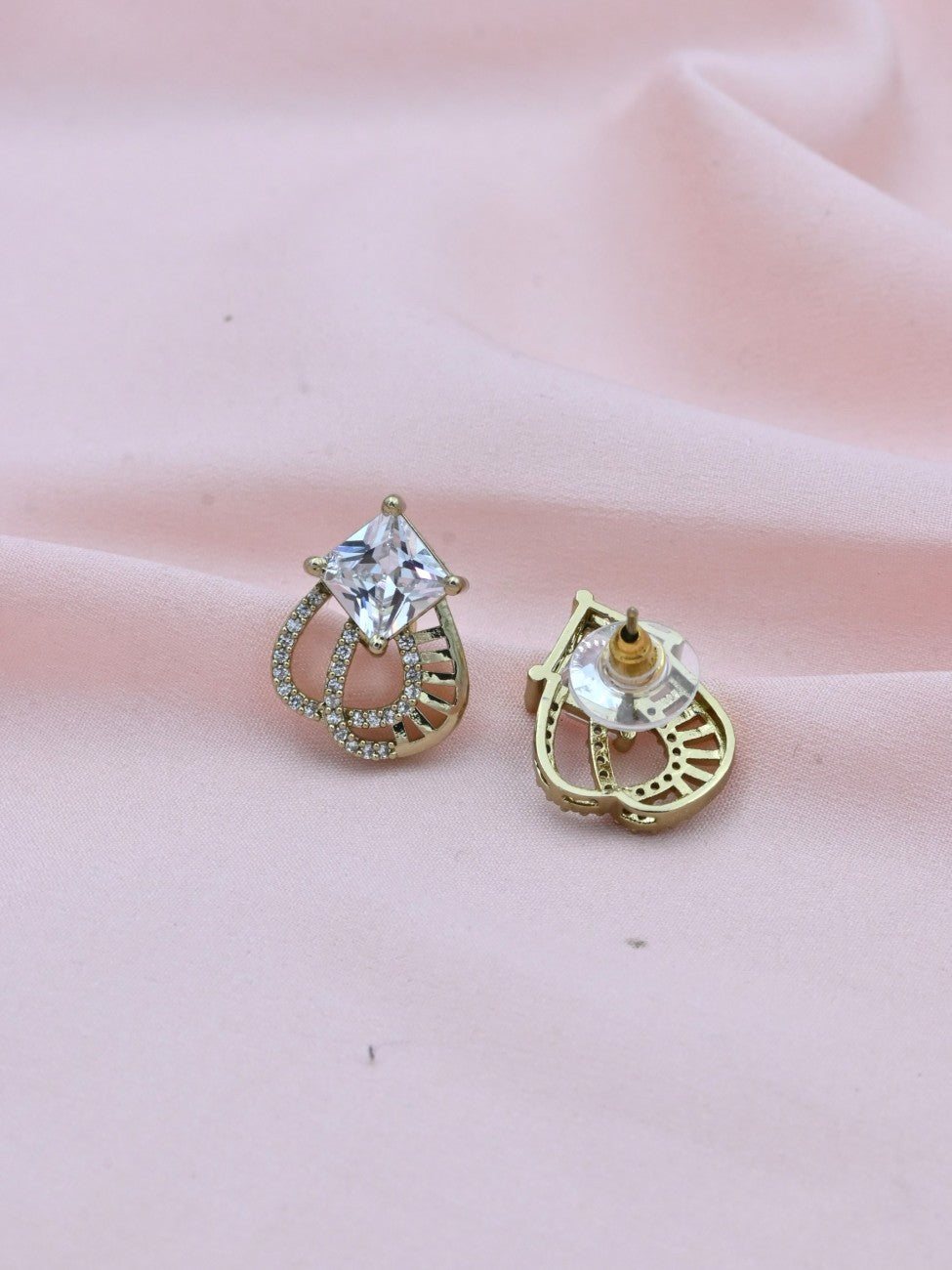 Radiant Trio American Diamond Pendant Set