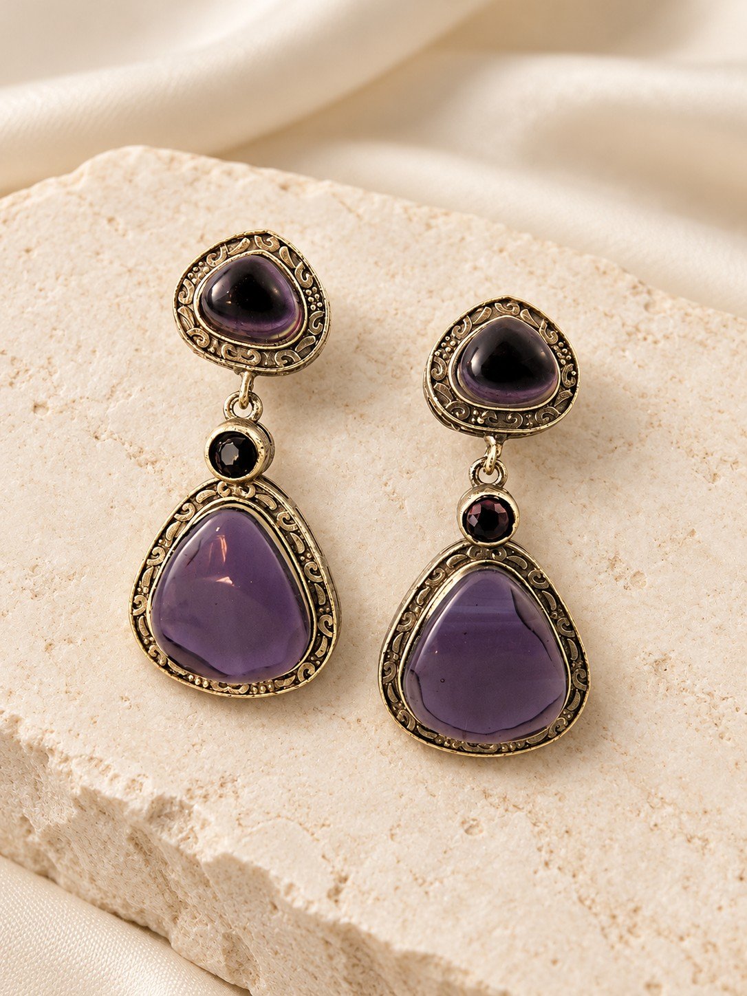 Regalia Stone Drop Earrings