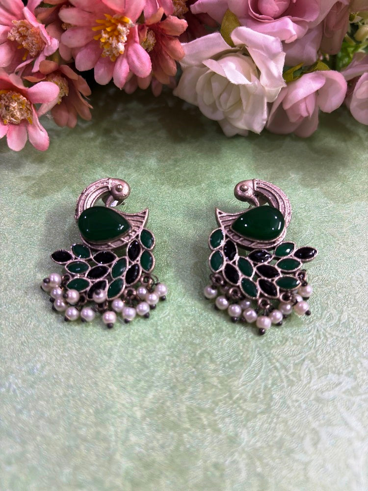 Peacock Grace Earrings