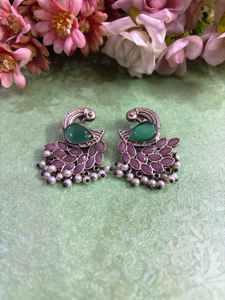 Peacock Grace Earrings