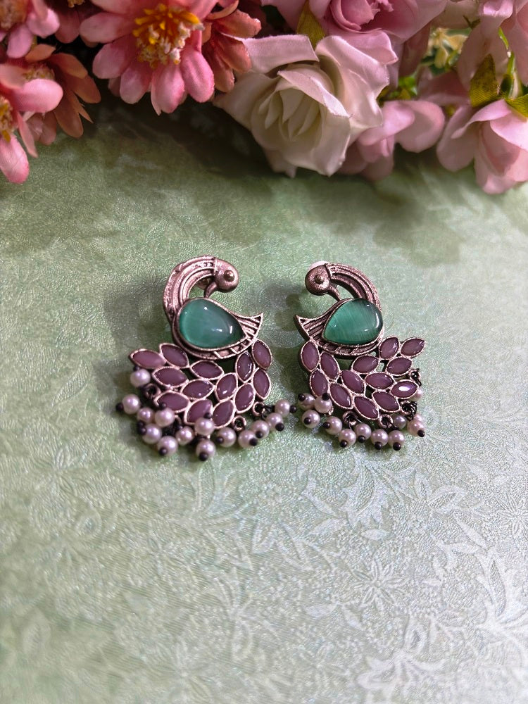 Peacock Grace Earrings