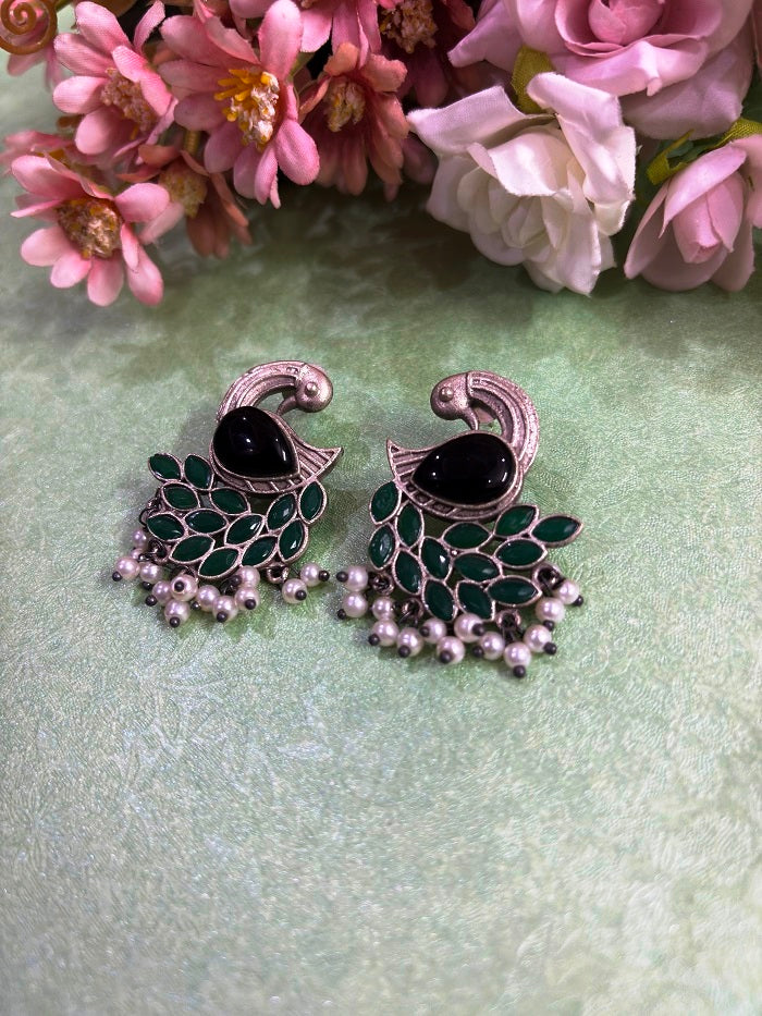 Peacock Grace Earrings