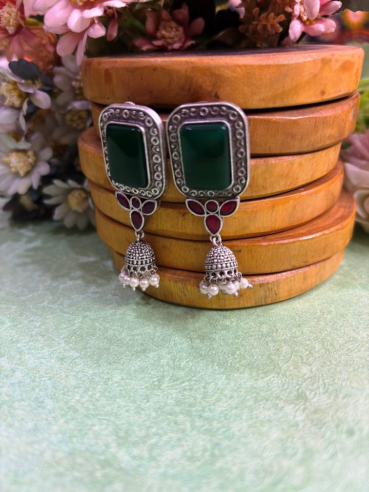Royal Stone Drop Earrings