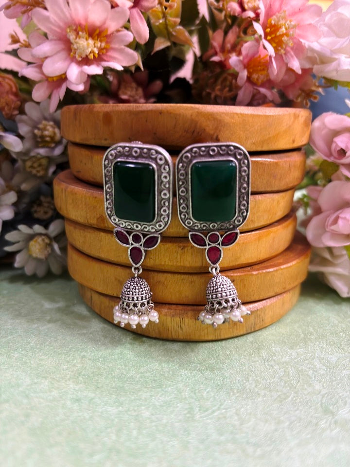 Royal Stone Drop Earrings