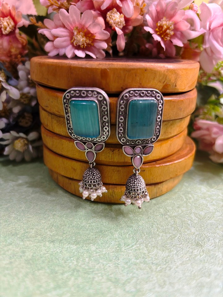 Royal Stone Drop Earrings