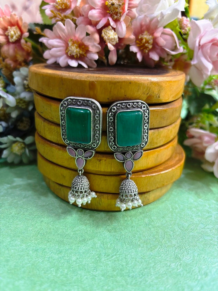 Royal Stone Drop Earrings
