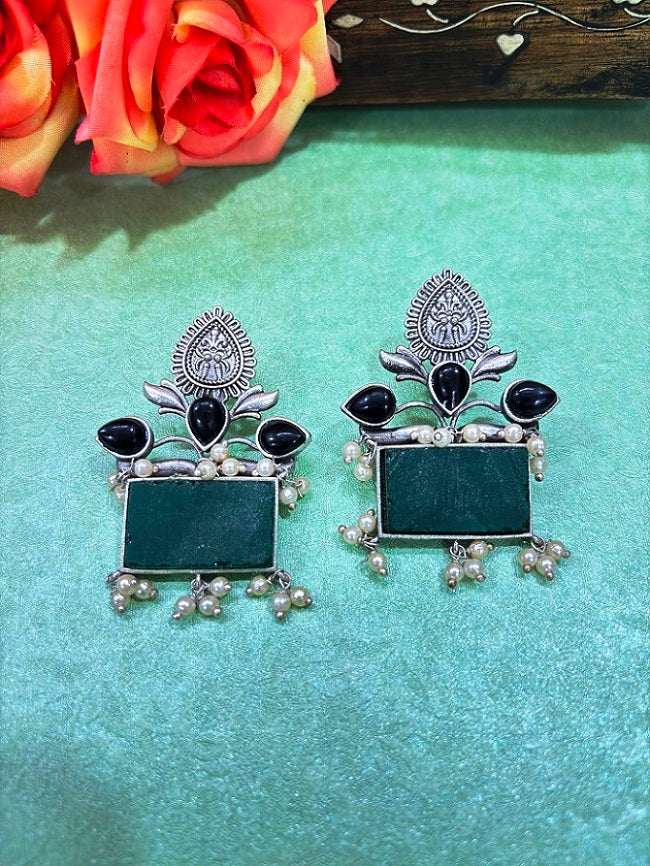 Divine Heritage Oxidised Earrrings
