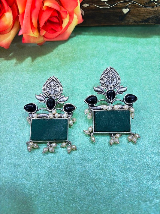Divine Heritage Oxidised Earrrings
