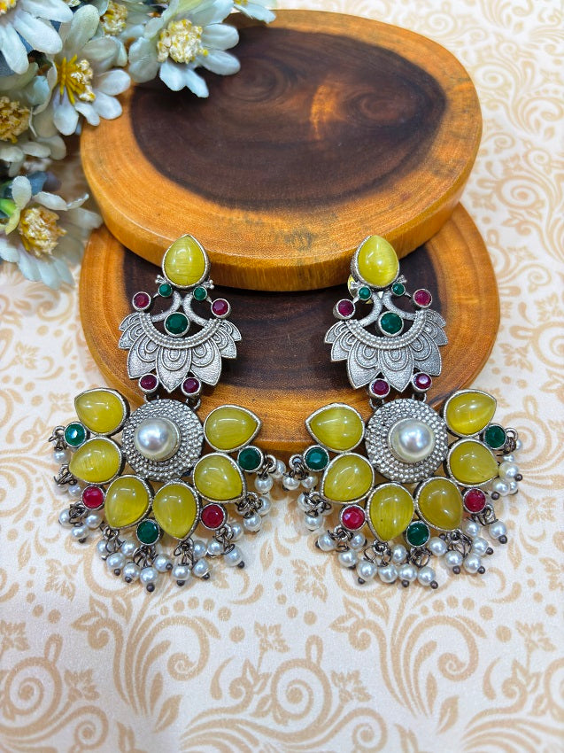 Royal Bloom Statement Earrings