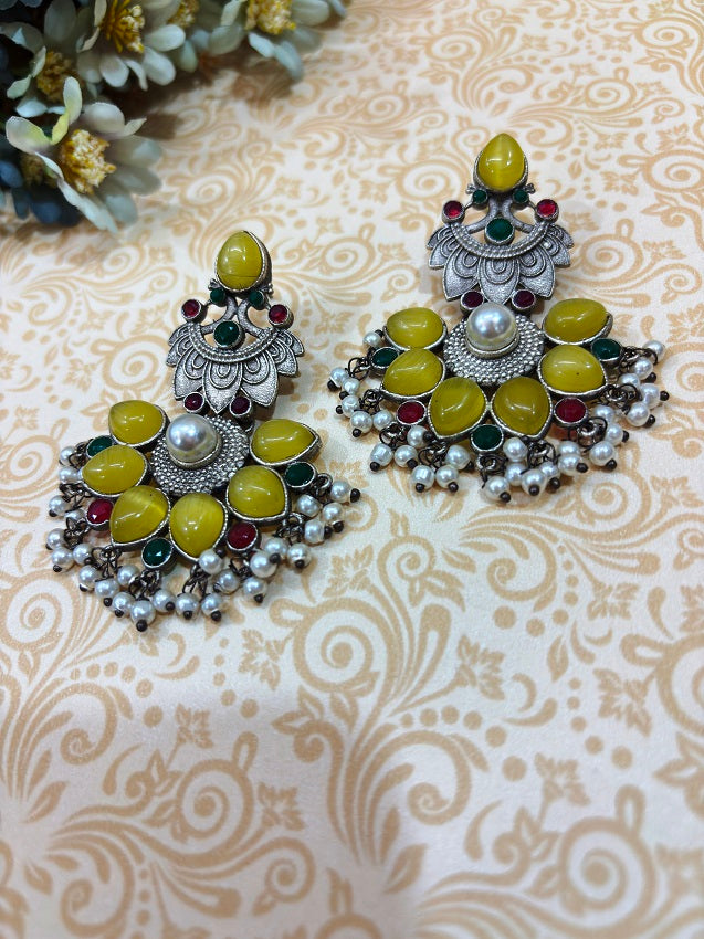 Royal Bloom Statement Earrings