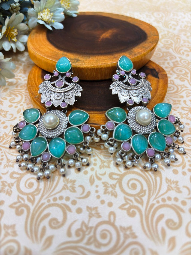 Royal Bloom Statement Earrings