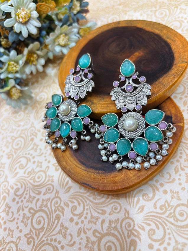 Royal Bloom Statement Earrings