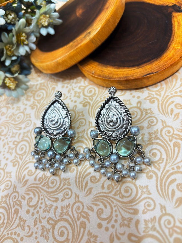 Antique Pearl Stud Earrings