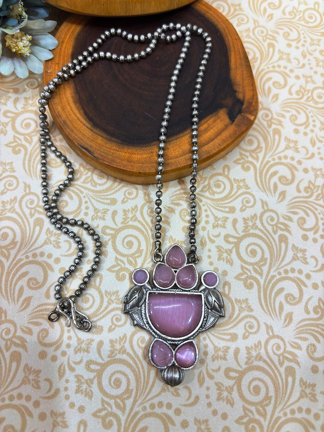 Mystic Serenity Oxidized Pendant Set