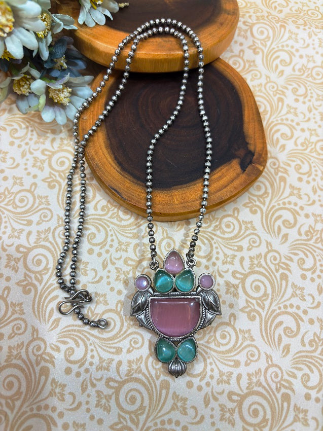 Mystic Serenity Oxidized Pendant Set