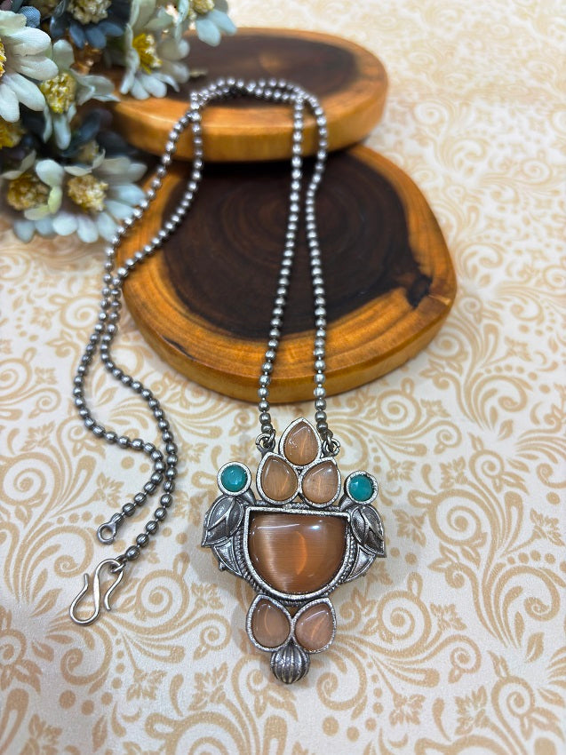 Mystic Serenity Oxidized Pendant Set