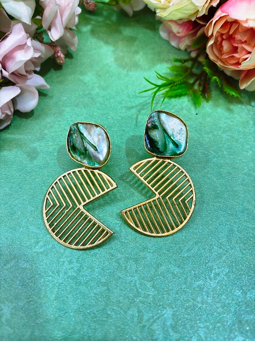 Mother of Pearl Geometric Earrings