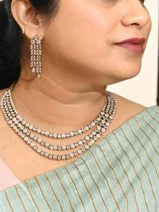 Radiant Cascade AD Necklace Set