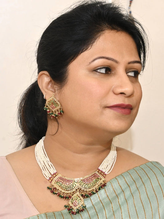 Ameera Royale Jadau Pearl Set