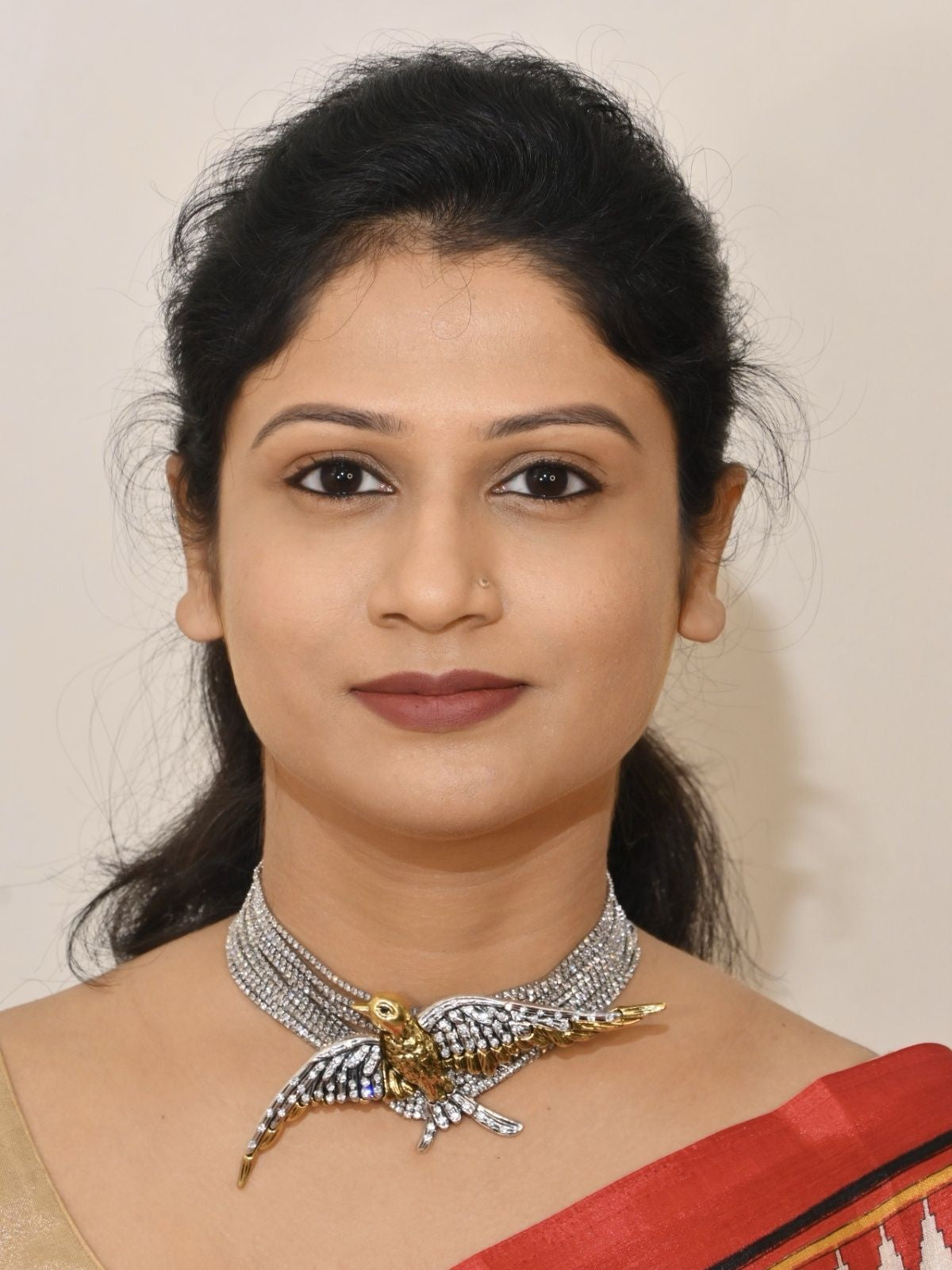 Luxe Bird Motif Statement Choker