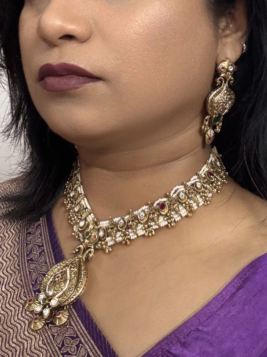 Mahira Pearl Rajwada Set