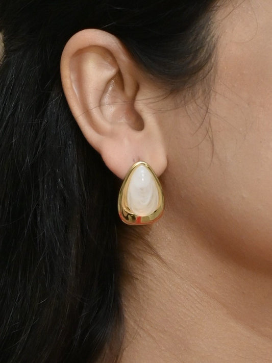 Elara Oval Statement Earrings