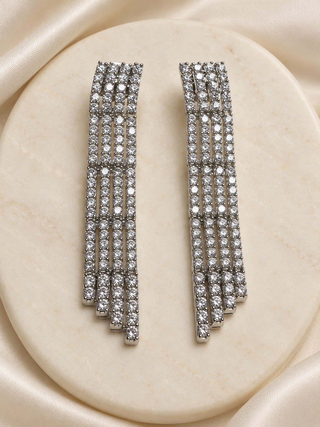 Radiant Grace Silver Necklace Set