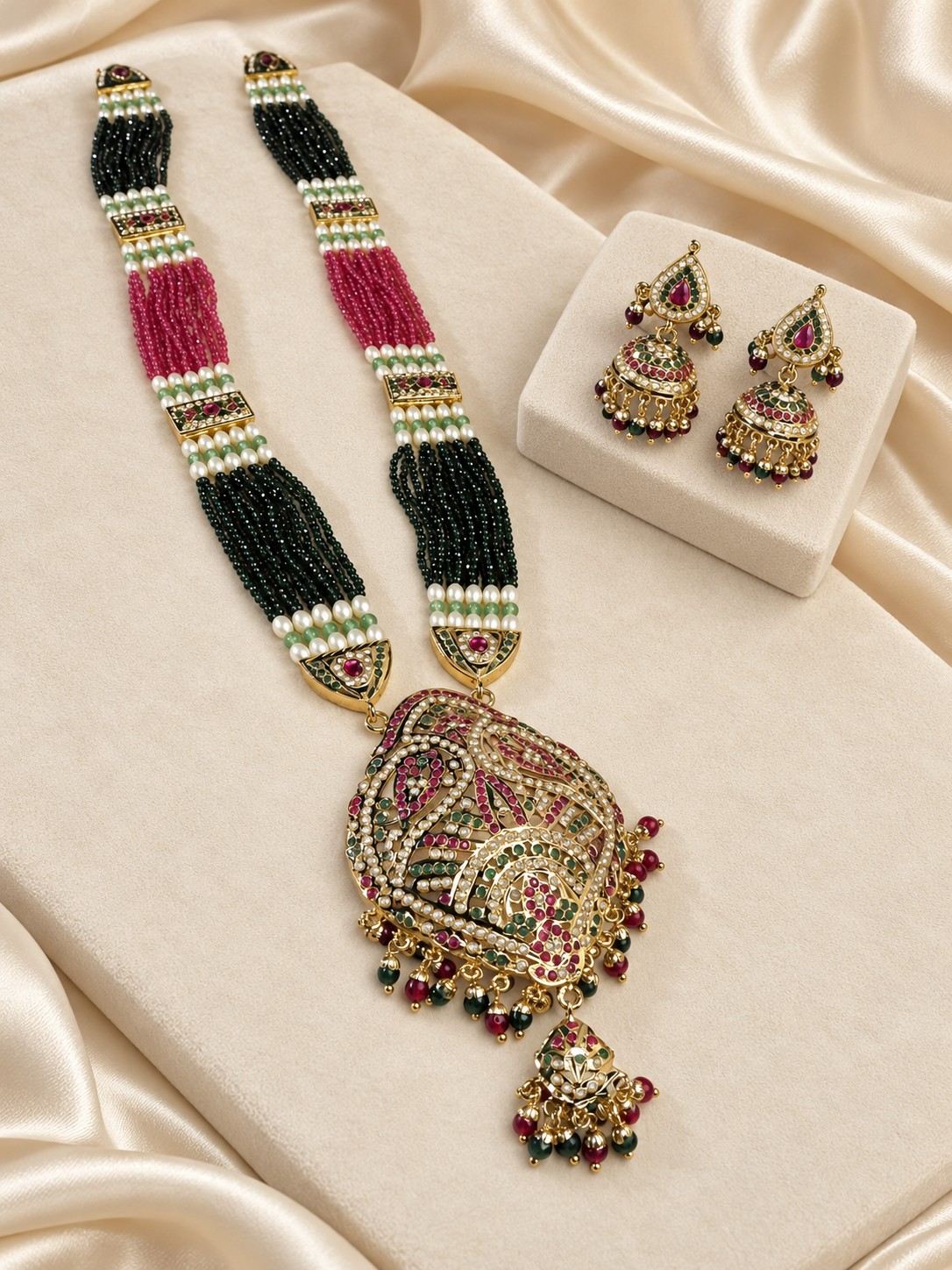 Rajwada Jadau Piroyi Haar Set