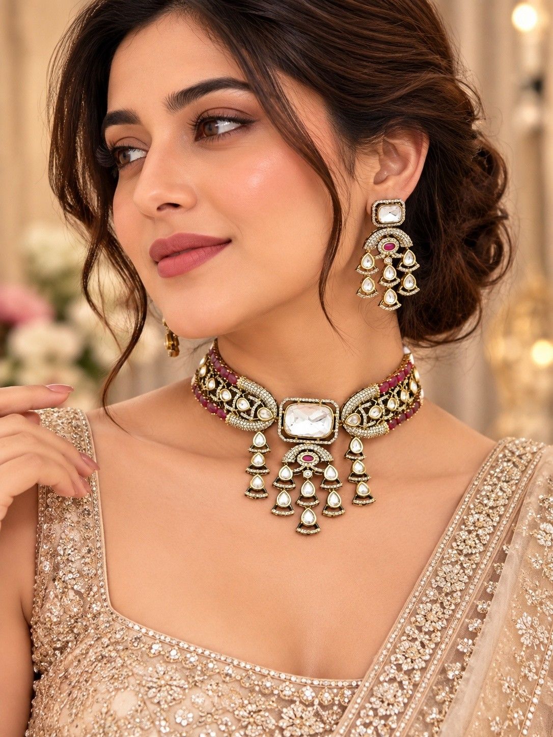Polki Heritage Choker Set