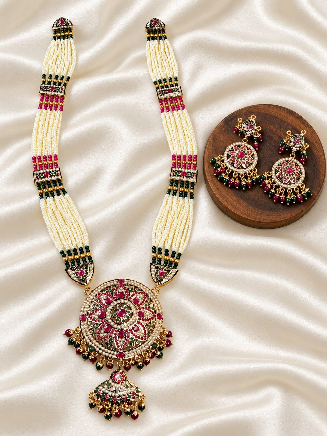 Mandala Floral Jadau Piroyi Haar Set